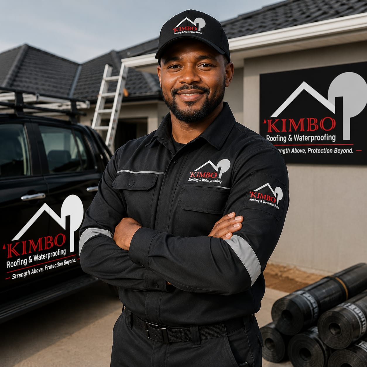 Kimbo technician on job site
